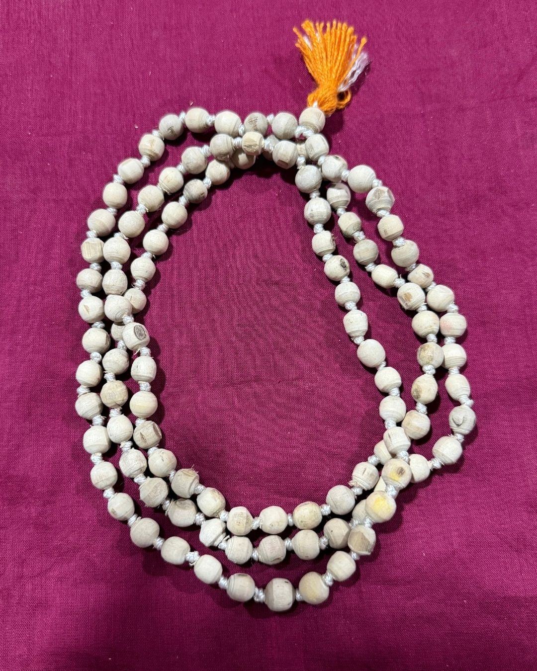 108+1 Beads Original Tulsi Japa Mala for mantra chanting, devotional Japa, prayer and spiritual meditation